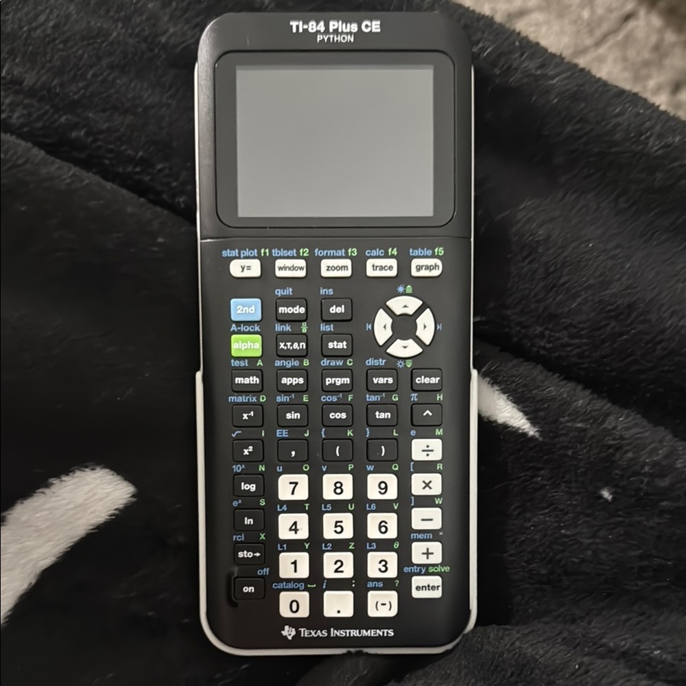 Texas Instruments TI-84 Plus CE Python Graphing Calculator - Black and White